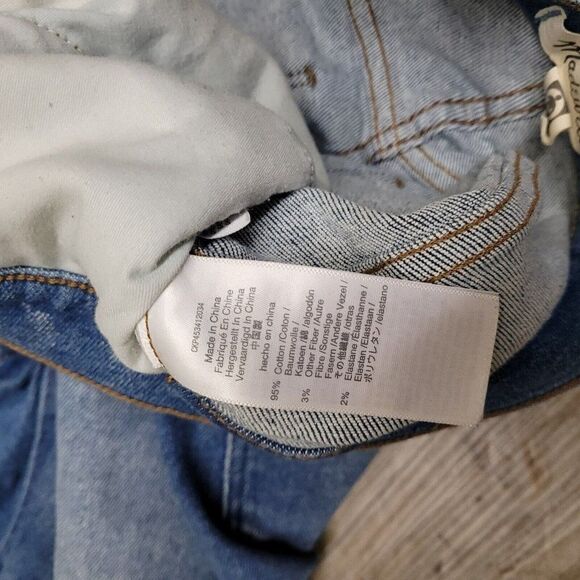 Madewell 10" Size 30 TALL High-Rise Skinny Crop Jeans Womens Blue Sheffield Wash - Picture 15 of 16